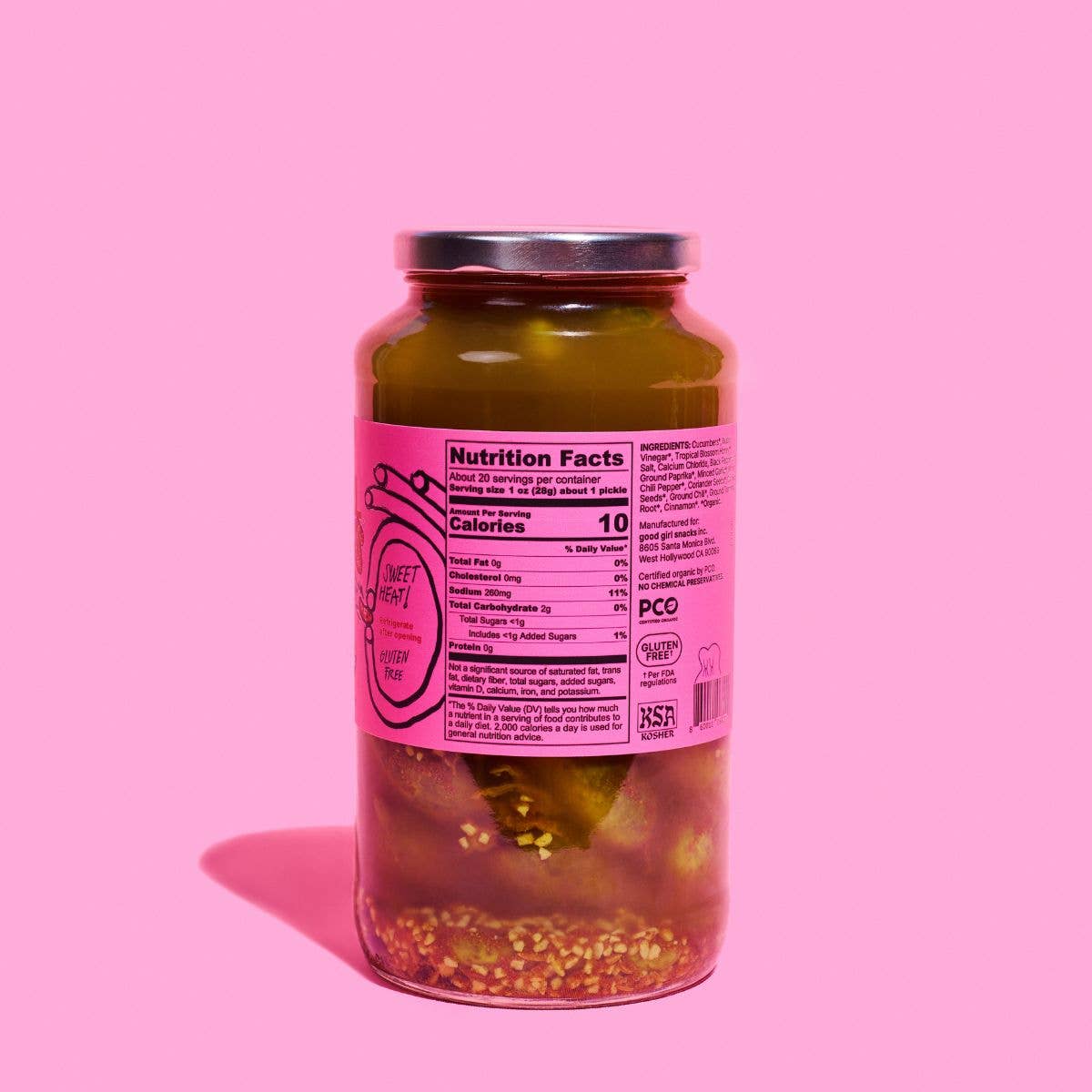 Honey Harissa Hot Girl Pickles