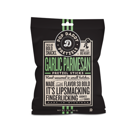 Seasoned Pretzels - 3oz - Garlic Parmesan