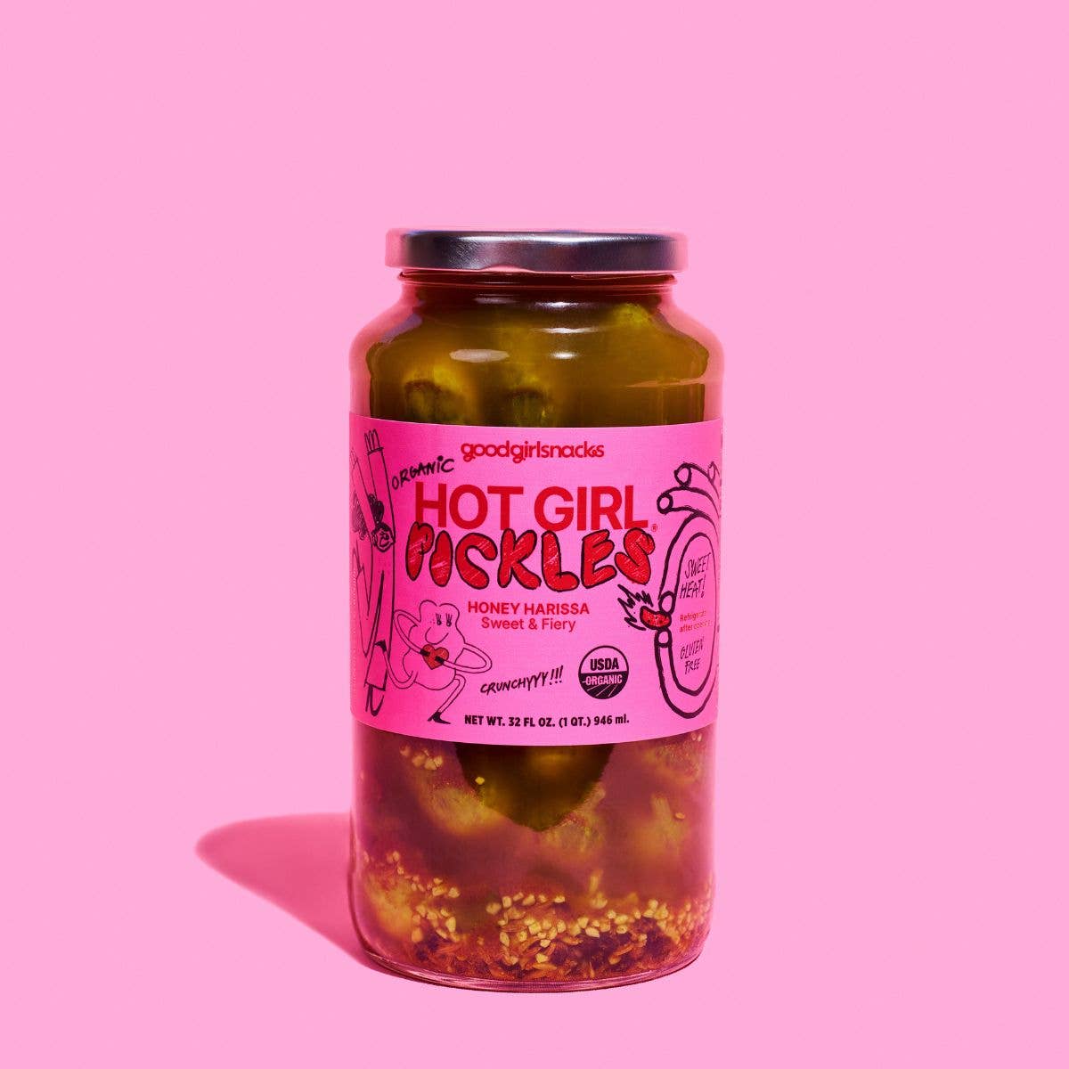 Honey Harissa Hot Girl Pickles