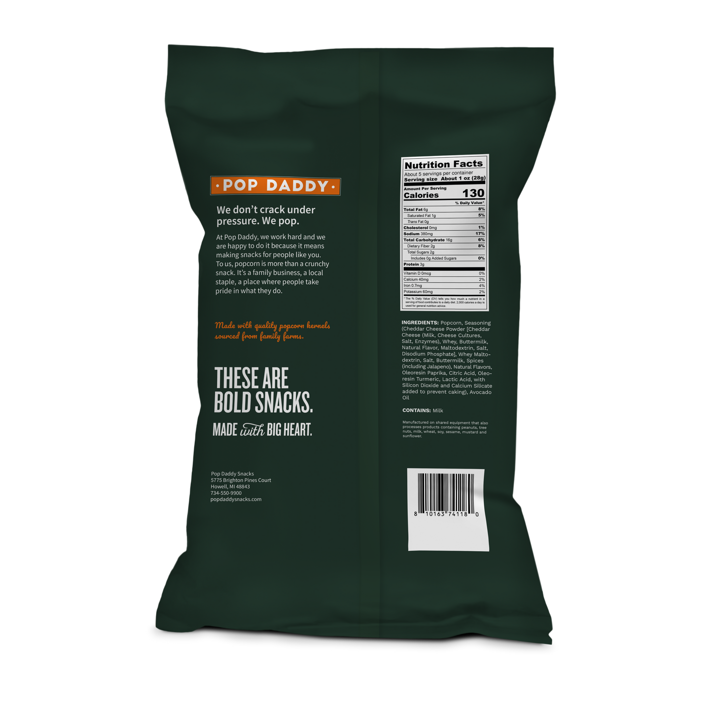 Flavored Popcorn - 5oz - Jalapeno Cheddar