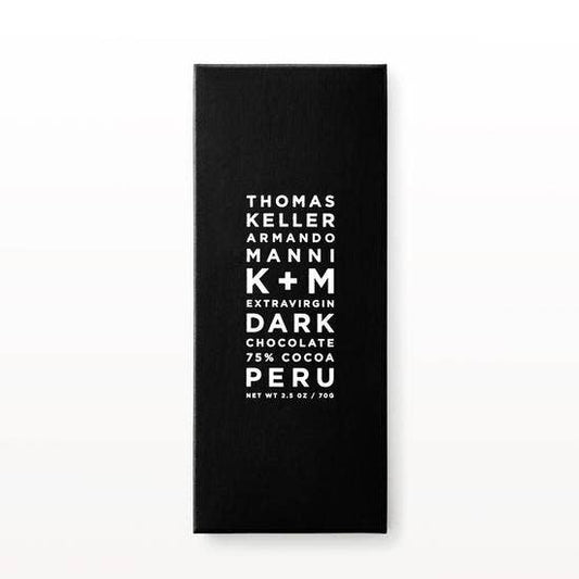 K+M Extravirgin 75% Dark Peru, 2.5oz