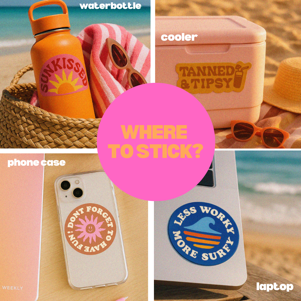 Mentally At The Beach Coastal Sticker