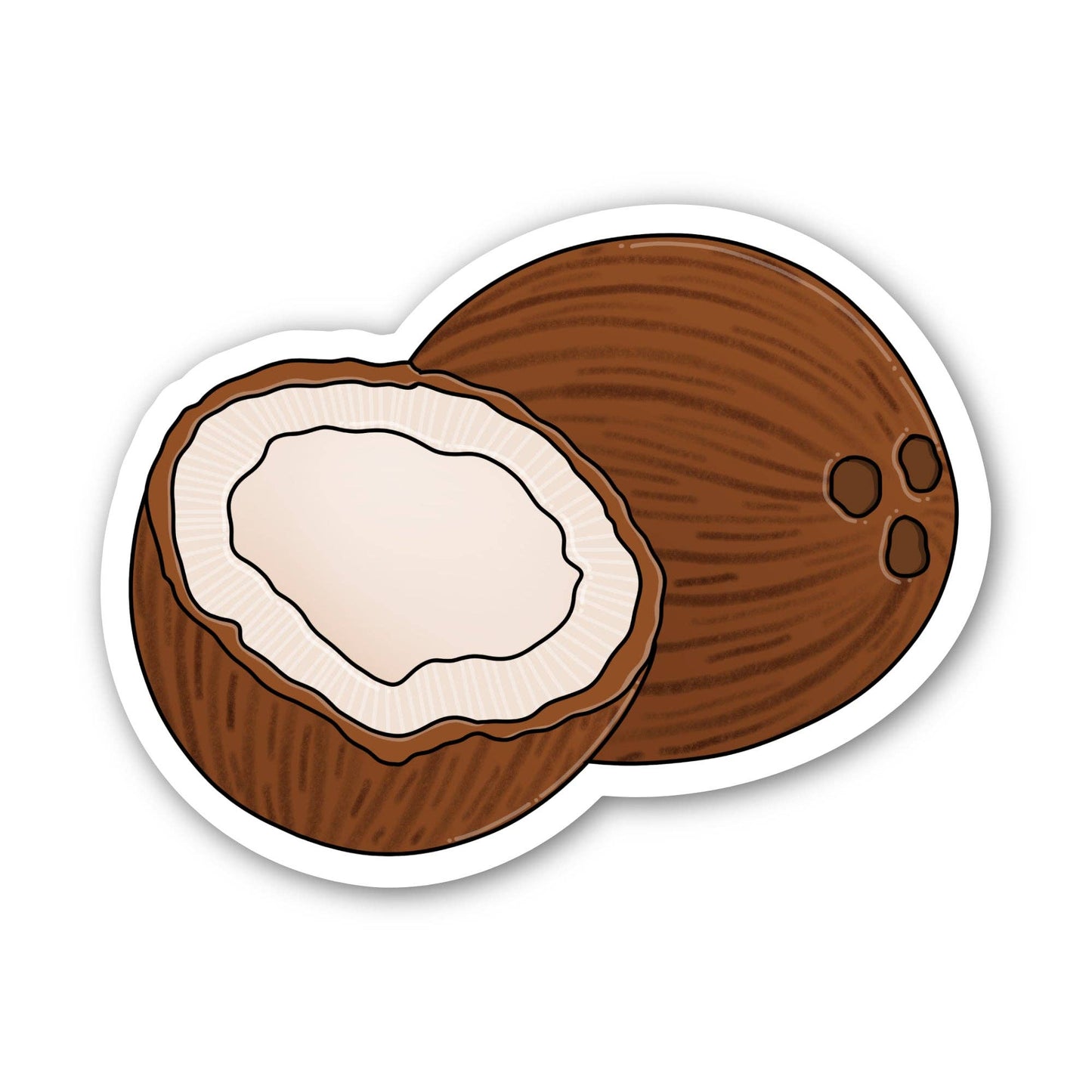 Coconut Sticker