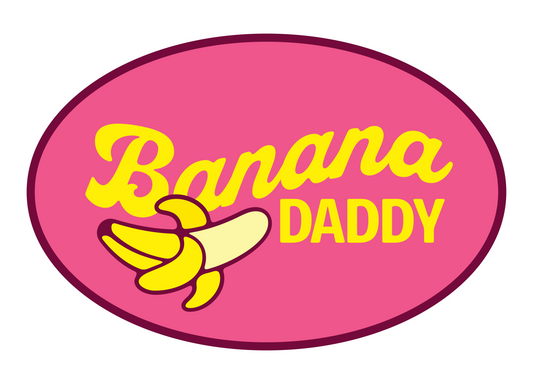 Banana Daddy Oval Stickers