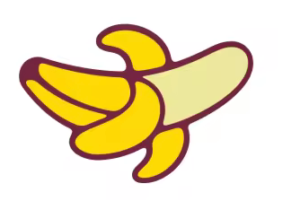 Banana Icon Pin