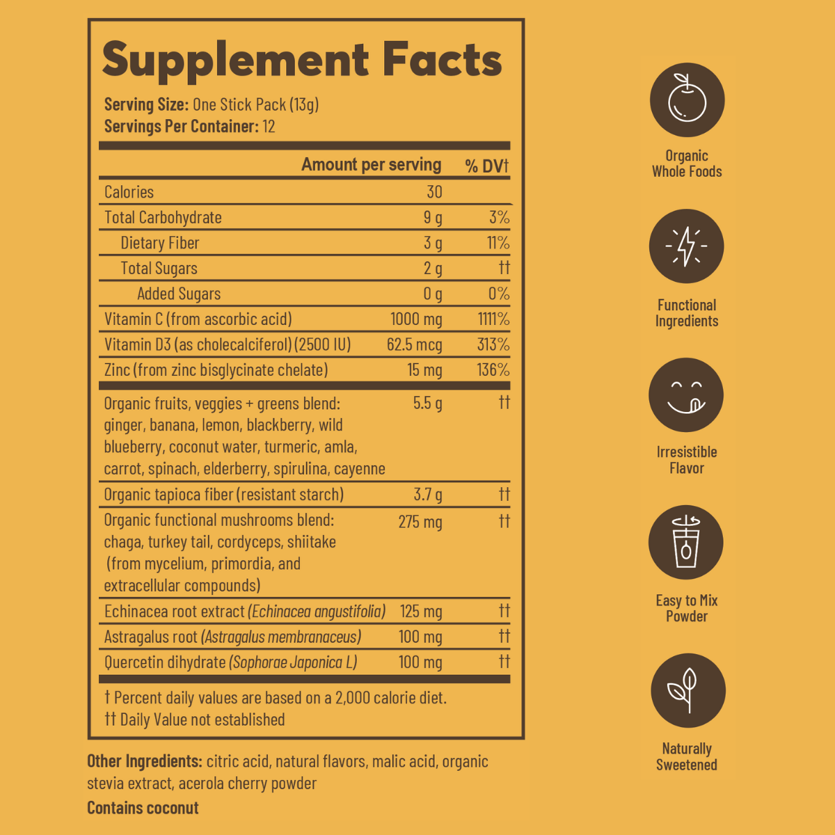 Immunity + Resilience - Functional Superfood Immune Blend