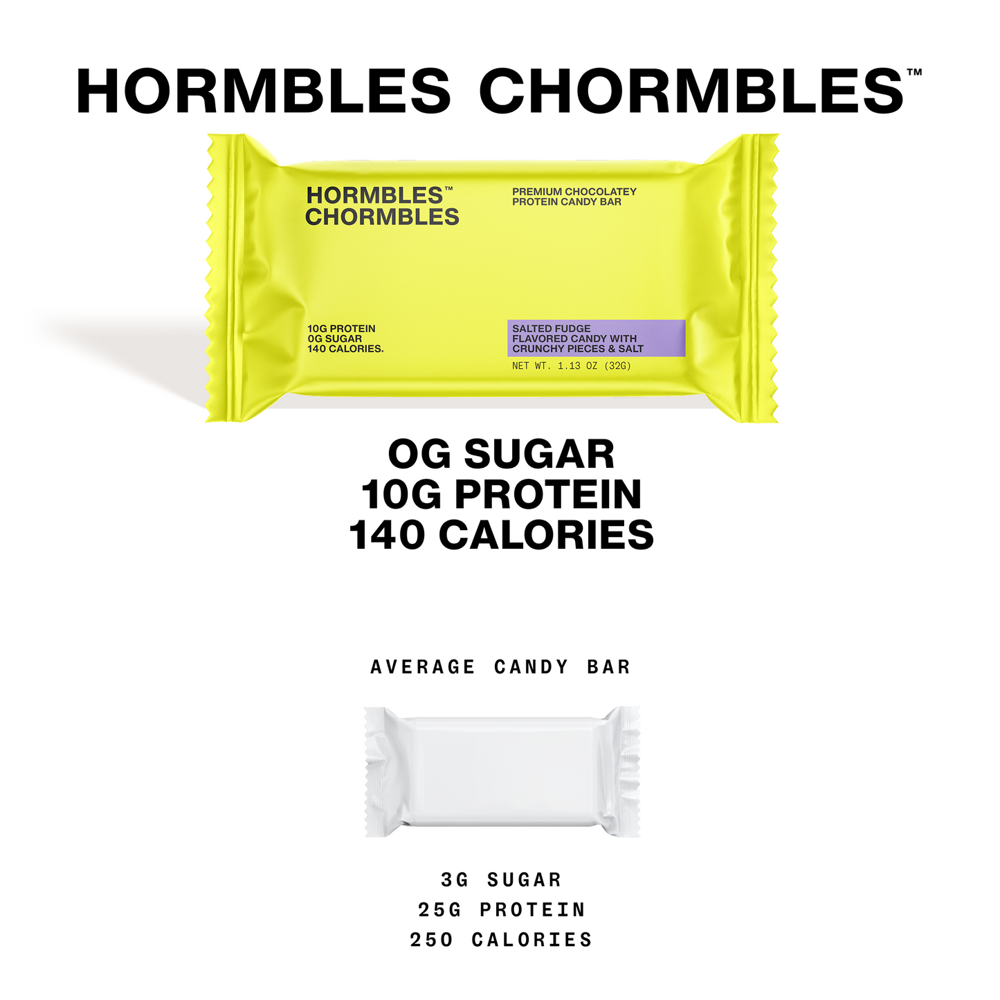 Salted Fudge Chocolate Protein Candy Bar (12 per carton)
