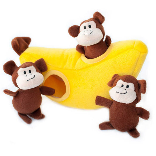 ZippyPaws Zippy Burrow Monkey 'n Banana