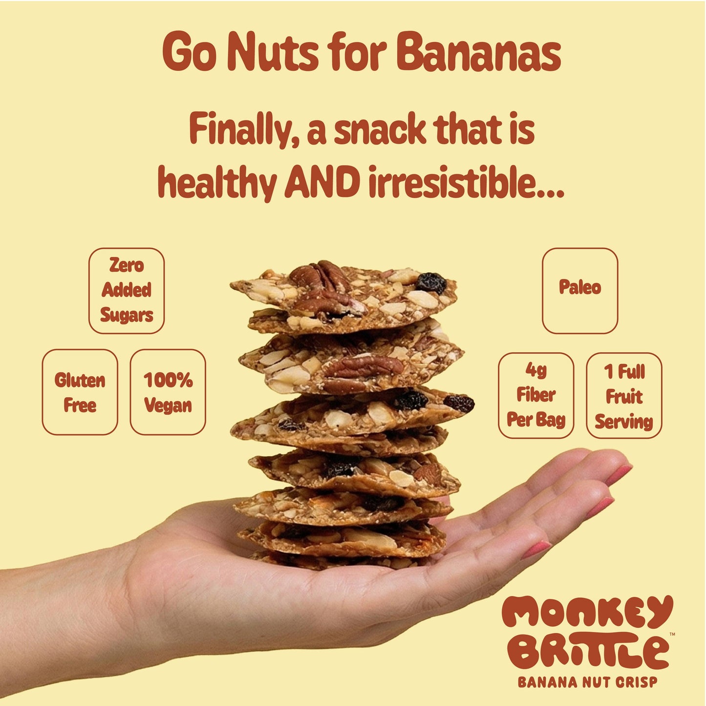 Monkey Brittle - Original - Case of (6) 2oz Bags