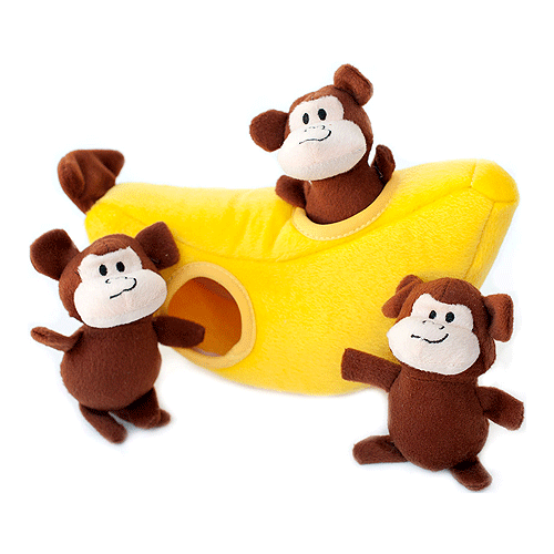 ZIPPYPAWS Zippy Burrow Monkey n Banana