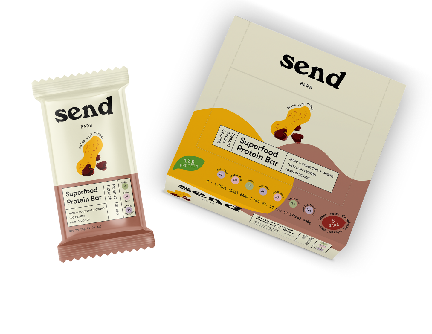 Peanut Cacao Crunch Protein Bars