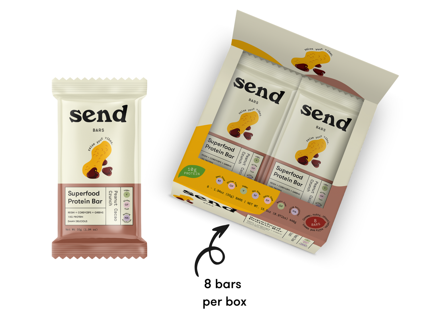 Peanut Cacao Crunch Protein Bars