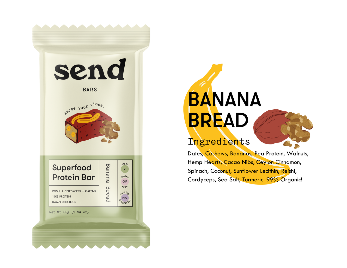 Banana Bread Superfood Protein Bars