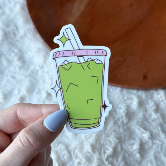 Iced Matcha Latte Sticker